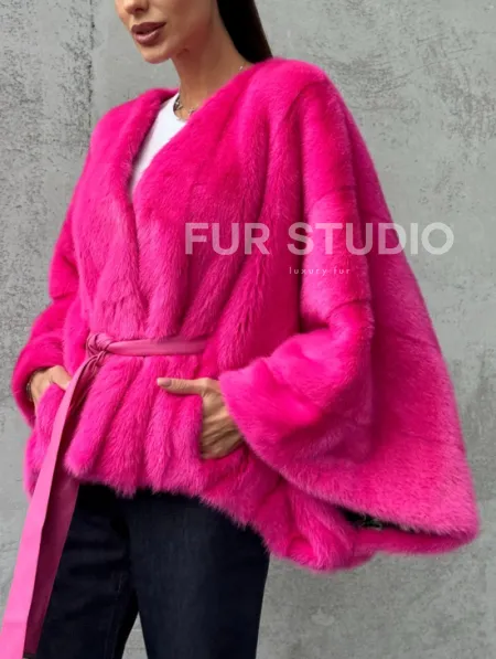 Короткая шуба из меха норки - фото 2