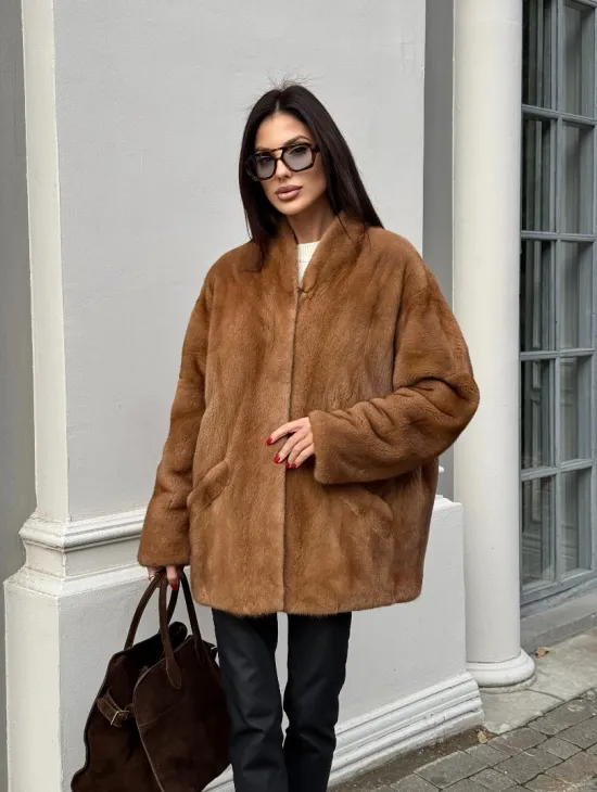 Шуба из меха норки NAFA  