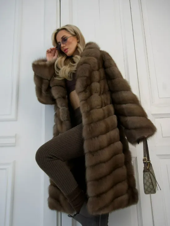 Шуба из куницы - фото 6