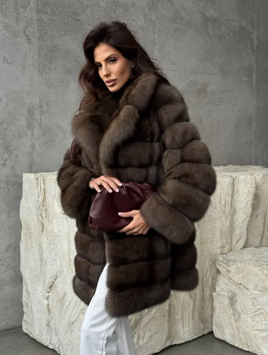 Женская шуба из соболя - фото 9
