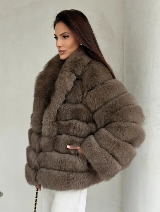 Шуба под соболь из песца - фото 5
