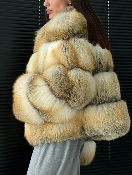 Полушубок из лисы - фото 7